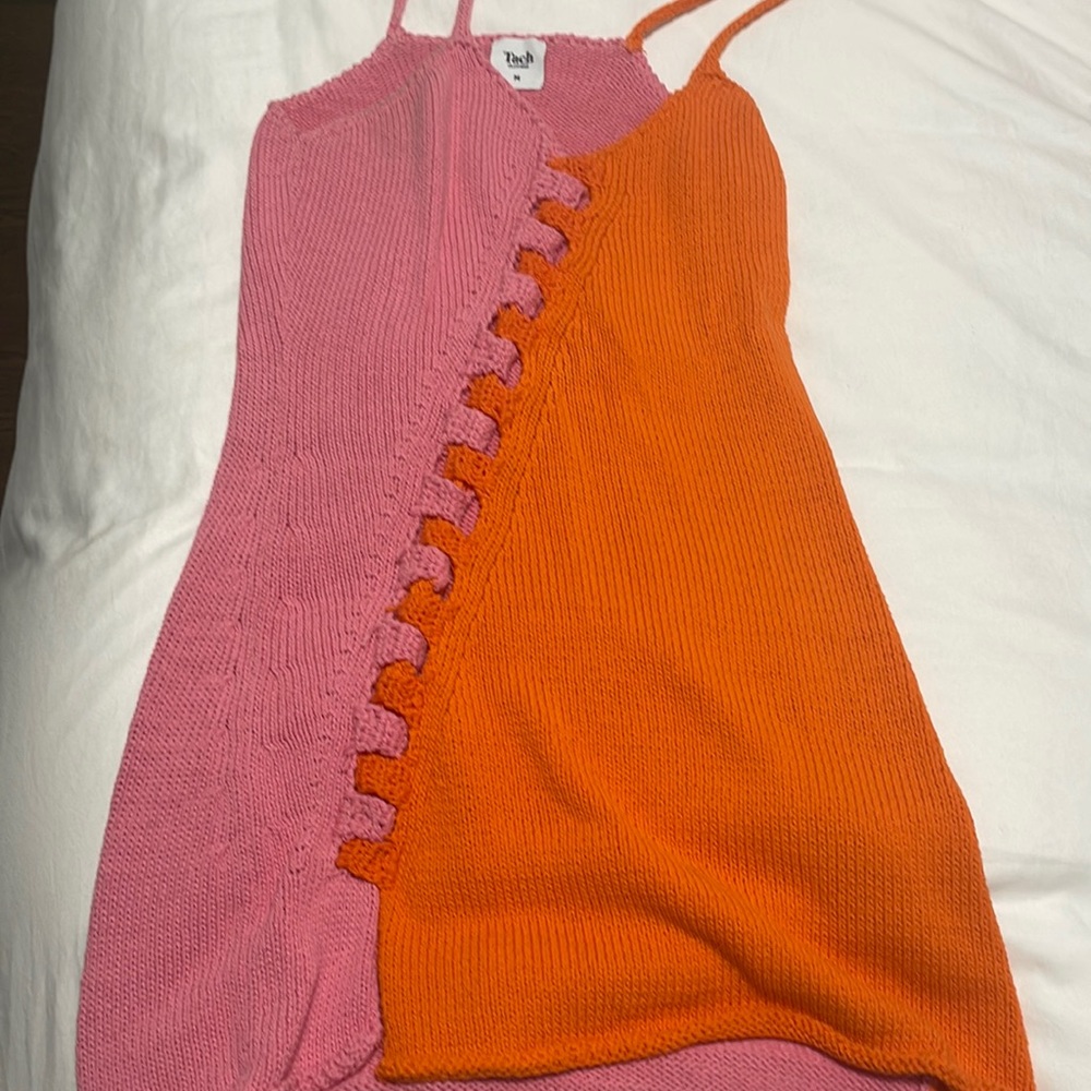 womens tach clothing mini crochet dress size medium